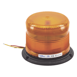 Burbuja LED Clase II / 3 LEDs de 5 W / 11 Patrones de Destello / Policarbonato Ámbar / Montaje Permanente / 12-48 VCC / -30 a 50 °C