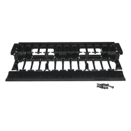 Organizador de Cables Horizontal / Alta Densidad / 19in / 2UR / Frontal Único / ABS con Radio de Curvatura