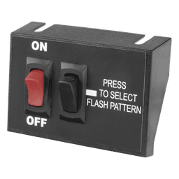 Controlador de Encendido/Apagado / Selector de Patrón Momentáneo / 12 VCC / 15 A / 3.5 x 2.15 pulgadas (8.89 x 5.48 cm)