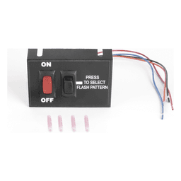 Controlador de Encendido/Apagado / Selector de Patrón Momentáneo / 12 VCC / 15 A / 3.5 x 2.15 pulgadas (8.89 x 5.48 cm)