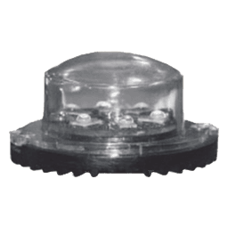 Lámparas LED de Emergencia / 6 LEDs / Dual Color Azul/Claro / 12 Patrones / 10-24 VCC / Montaje Permanente / 3.2 x 1.8 cm