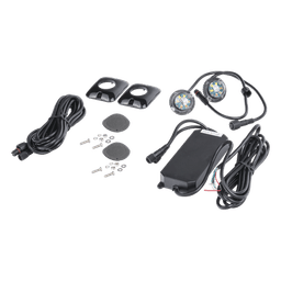 Lámparas LED de Emergencia / 6 LEDs / Dual Color Azul/Claro / 12 Patrones / 10-24 VCC / Montaje Permanente / 3.2 x 1.8 cm
