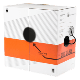Bobina de Cable / Cat6 / 305 m (1000 pies) / CCA / Calibre 23 / 250 MHz / CMX Interior / Negro