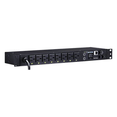 PDU Switchable / 8 Salidas NEMA 5-15R / Entrada 120 Vca NEMA 5-15P / Horizontal 19in / 1UR / Control Remoto por Red / Daisy Chain