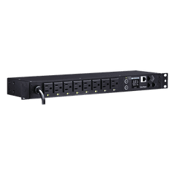 PDU Switchable / 8 Salidas NEMA 5-15R / Entrada 120 Vca NEMA 5-15P / Horizontal 19in / 1UR / Control Remoto por Red / Daisy Chain