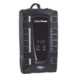 UPS Línea Interactiva / 750 VA / 450 W / 12 Tomas NEMA 5-15R / 6 con Respaldo de Batería / AVR Integrado / Pantalla LCD