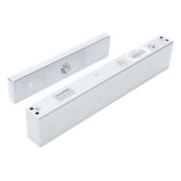 Chapa Magnética Electromagnética / 280 kg (600 lbs) / 12/24 VCC / LED Ultra-brillante / Sensor NO/NC / Aluminio Anodizado