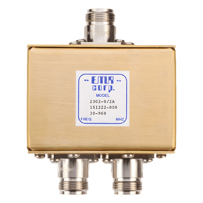 Divisor de Potencia RF / 2 Vías / 30-960 MHz / 0.5 W / N Hembra / 1.5x2.8x3.5 in