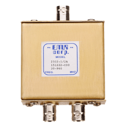 Divisor de Potencia de 2 Vías / 30-960 MHz / 0.5 W / BNC Hembra / 1.1 x 2.2 x 3.3 pulgadas