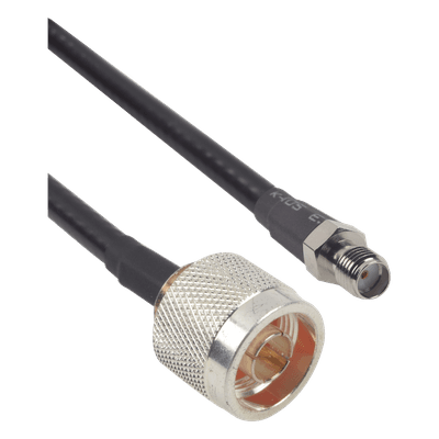 Cable Coaxial LMR-240 / 60 cm (1.97 ft) / Conector N Macho a SMA Hembra / RG-8/U