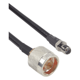 Cable Coaxial LMR-240 / 60 cm (1.97 ft) / Conector N Macho a SMA Hembra / RG-8/U