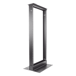 Rack de Dos Postes / 19 in EIA-310D / 24 Unidades de Rack / Aluminio / Carga 300 lbs (136 kg) / Rieles Roscados #12-24 / 1219 mm (4 ft) de Altura