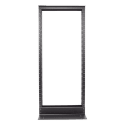 Rack de Dos Postes / 19 in EIA-310D / 24 Unidades de Rack / Aluminio / Carga 300 lbs (136 kg) / Rieles Roscados #12-24 / 1219 mm (4 ft) de Altura