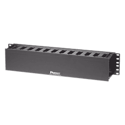 Organizador de Cables Horizontal / Rack 19in / 2UR / Frontal / PatchLink / ABS