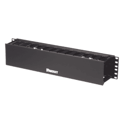 Organizador de Cables Horizontal / Rack 19in / 2UR / Frontal / PatchLink / ABS