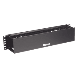Organizador de Cables Horizontal / Rack 19in / 2UR / Frontal / PatchLink / ABS