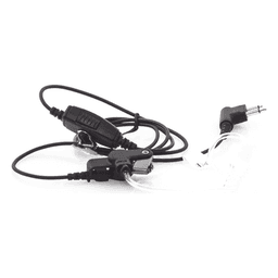 Micrófono-Audífono / Tubo Acústico Desconexión Rápida / 1 Cable / Operación -20°C a +60°C / Clip PTT Mini