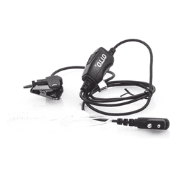 Micrófono-Audífono / Tubo Acústico Desconexión Rápida / 1 Cable / Operación -20°C a +60°C / Clip PTT Mini