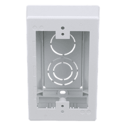 Caja de Pared Superficial / 5 x 3.26 x 1.62 in / PVC Auto-extinguible UL94-V0 / 3 Entradas de Tubería
