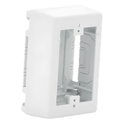 Caja de Pared Superficial / 5 x 3.26 x 1.62 in / PVC Auto-extinguible UL94-V0 / 3 Entradas de Tubería