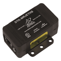 Protector de Sobretensión Ethernet / 10 GbE / RJ45 Blindado / 20 kA / Protección L-G y L-L / Auto-Reinicializable