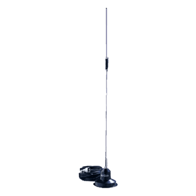 Antena Móvil UHF / 430-450 MHz / 5.2 dB / 75 W / 4.5 m (14.8 ft) / Base Magnética
