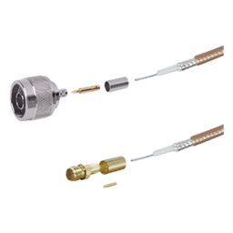 Jumper RF / 100 cm (3.28 ft) / RG-142/U / N Macho a SMA Hembra Inverso / 8 GHz