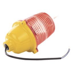 Estrobo LED de Obstrucción / Rojo / 32.5 cd / IP66 / 75-220 VCA / 100,000 h / -55°C a 70°C