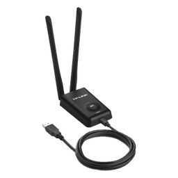 Adaptador USB Wi-Fi / Alta Potencia / 300 Mbps / 2.4 GHz / 2 Antenas 5 dBi / Cable 1.5 m