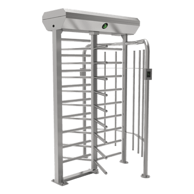 Torniquete de cuerpo completo / 1 carril / 25 personas por minuto / Acero inoxidable SUS304 / IP54 / -28°C a 60°C / 4.59 x 4.58 x 7.28 ft