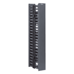 Organizador Vertical de Cable / Doble Frontal y Posterior / 22.5 UR / 4.9in Ancho / 41.5ft Altura / Negro