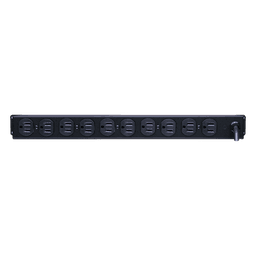 PDU Básico Rack / 10 Salidas NEMA 5-15R / 15 Amp / 120 Vca / 1U / Cable 4.5 m (14.8 ft)