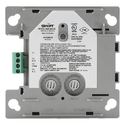 Módulo Relevador Inalámbrico Direccionable / Contactos SPDT Form-C / 3 A a 30 VDC / 2 A a 25 VAC / Red de Malla SWIFT 902-928 MHz