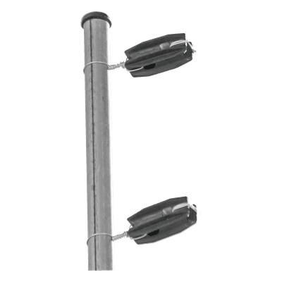 Aislador de Esquina para Cercos Eléctricos / Aislamiento 18 kV / Resistencia Mecánica 7.5-10.2 kg / Anti UV / 66 mm x 31.6 mm