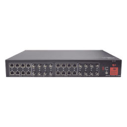 Kit Transceptor Activo / 16 Canales / Video + Potencia por UTP / 4K a 150 m (492.1 ft) / Rack 19" / HD-TVI/CVI/AHD/CVBS