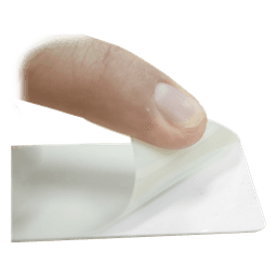 Tarjetas PVC Adhesivas / CR79 83.9 x 51 mm / 10 mil / Imprimibles por un Lado / 500 Piezas / Para Tarjetas de Proximidad