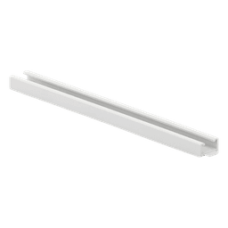 Canaleta Unicanal / PVC Auto-extinguible / 0 Halógenos / 20 cm (7.9 in) / RAL 7035 / Anti-choques
