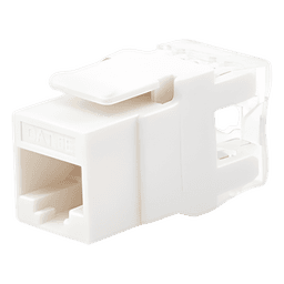 Módulo Jack Keystone / Cat5e / Terminación 180° / Sin Blindaje / 1 Puerto / Blanco