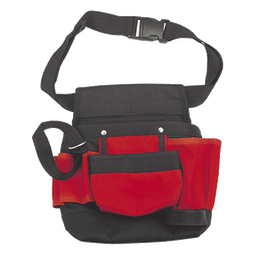 Bolsa de Herramienta para Cintura / 5 Compartimientos / 21x11.5x3.4 cm / Poliéster / 190 g / Adaptador para Martillo