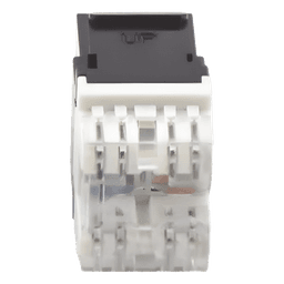 Módulo Jack Keystone / Cat6 / Terminación 180° / RJ45 No Blindado / 1 Puerto / Color Negro