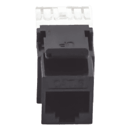 Módulo Jack Keystone / Cat6 / Terminación 180° / RJ45 No Blindado / 1 Puerto / Color Negro