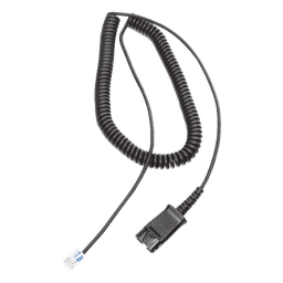 Cable Adaptador QD / Diademas HT101/HT201/HT202 / Teléfonos Analógicos, Digitales e IP / Compatible Grandstream y Yealink / Audio Full Duplex / Impedancia 2000Ω