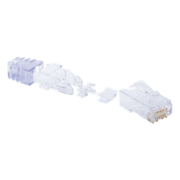 Plug RJ45 / Cat6 / 8P8C / 23-24 AWG / 50μin Oro / 2500 Ciclos / -10 a 60°C / 100 Piezas