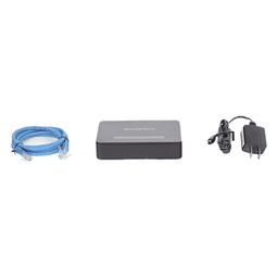 Adaptador de Teléfono Analógico / 1 Puerto FXS / 1 Puerto FXO / HD VoIP / Fax T.38 / Ultra Compacto