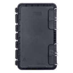 Caja de Distribución de Fibra Óptica / 96 Empalmes / IP65 Exterior / 4 Charolas / Polipropileno + Fibra de Vidrio UV / 2 Entradas 8-20mm y 5-16mm