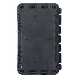 Caja de Distribución de Fibra Óptica / 96 Empalmes / IP65 Exterior / 4 Charolas / Polipropileno + Fibra de Vidrio UV / 2 Entradas 8-20mm y 5-16mm