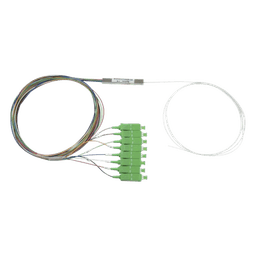 Splitter Óptico PLC / 1x8 / Conectores SC/APC / Pérdida 10.5 dB / 1260-1650 nm