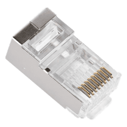 Plug RJ45 / Cat6A / 100 piezas / Chapado oro 30 micras / 10GBASE-T / TIA-568B.2