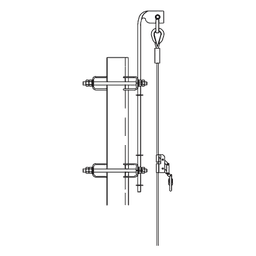 Línea de Vida Horizontal / 45.7 m (150 ft) / Compatible Super Titan / Alta Resistencia / Exteriores