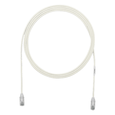 Cable de Parcheo / Cat6 / 28AWG / Diámetro Reducido 3.8 mm / 0.30 m (1 Pie) / LSZH-CM / Blanco Mate